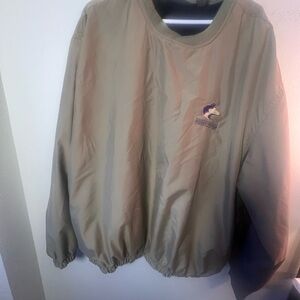 Antigua Tan Pullover with HuskyFever Logo